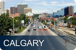 Calgary street downtown